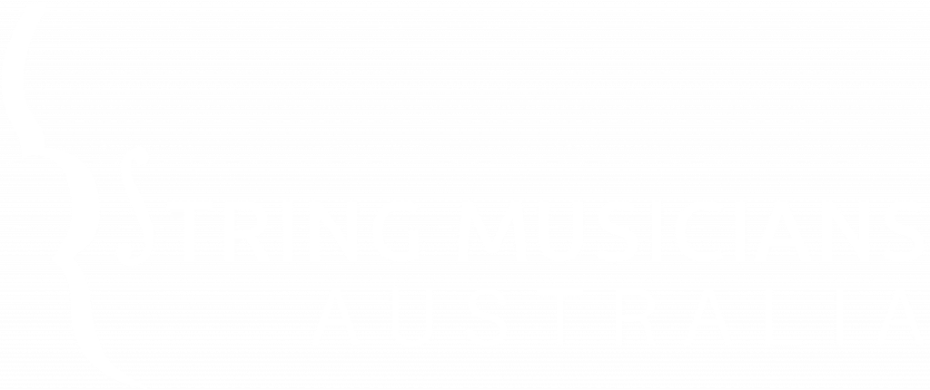 String Musicians Australia White Logo
